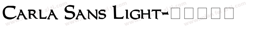 Carla Sans Light字体转换